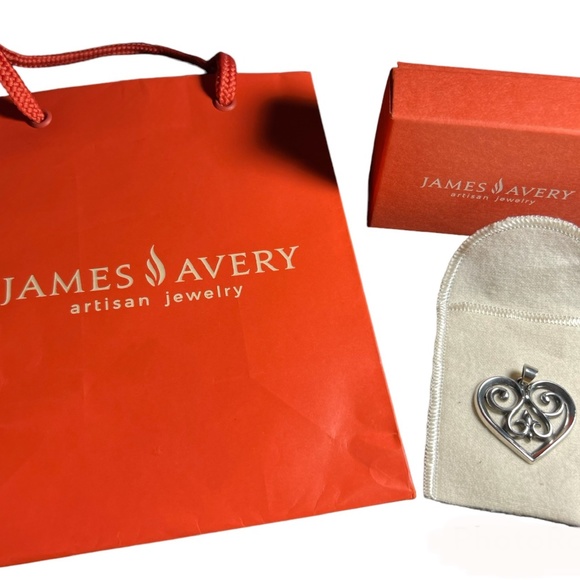 James Avery French Heart Pendant - Picture 2 of 5